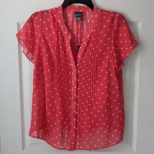 Covington Coral and polka dots